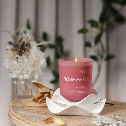 Talent Candles Sweet Peach & Rose – Natural Soy Jar Candle for Relaxation