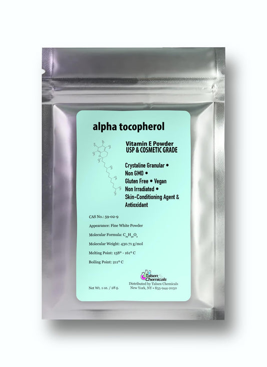 Talsen Vitamin E Powder – Alpha Tocopheryl Acetate (1 oz / 28 g), Cosmetic Grade BritishVita | Premium UK Vitamins & Wellness Supplements