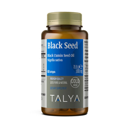 TALYA Black Seed Oil Softgel with High Thymoquinone | Immune & Digestive Support