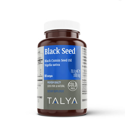 TALYA Black Seed Oil Softgel – High Thymoquinone | Immune & Digestive Health