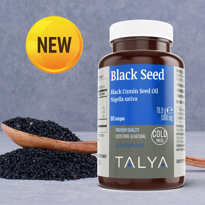 TALYA Black Seed Oil Softgel – High Thymoquinone | Immune & Digestive Health