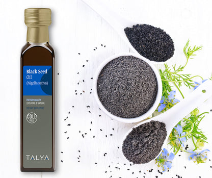TALYA Black Seed Oil 8.45 fl oz (250 ml) – Cold Pressed Turkish Black Seed Oil – Immune Support