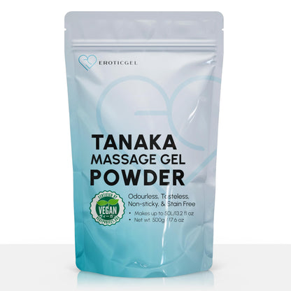 Tanaka Edition Nuru Massage Gel Powder 500g – Made in Japan, Aloe Vera, Seaweed & Green Tea