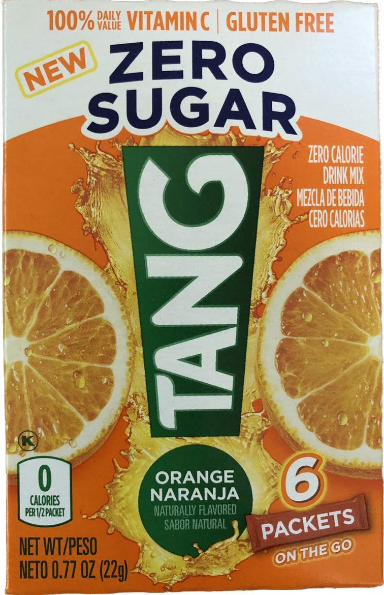 Tang On The Go! Orange/Naranja Vitamin C Drink Mix – Pack of 6 (6 Boxes, 36 Packets)