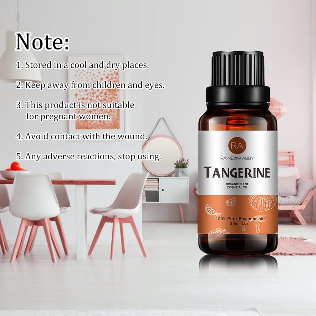 Tangerine Essential Oil (30ML) – 100% Pure Organic Tangerine Oil for Diffuser, Massage, Skin Care, Yoga