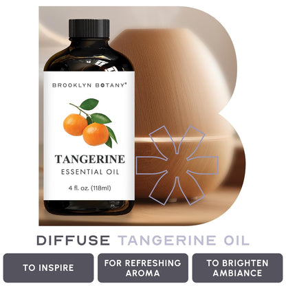 Brooklyn Botany Tangerine Essential Oil - 4 oz, 100% Pure & Natural