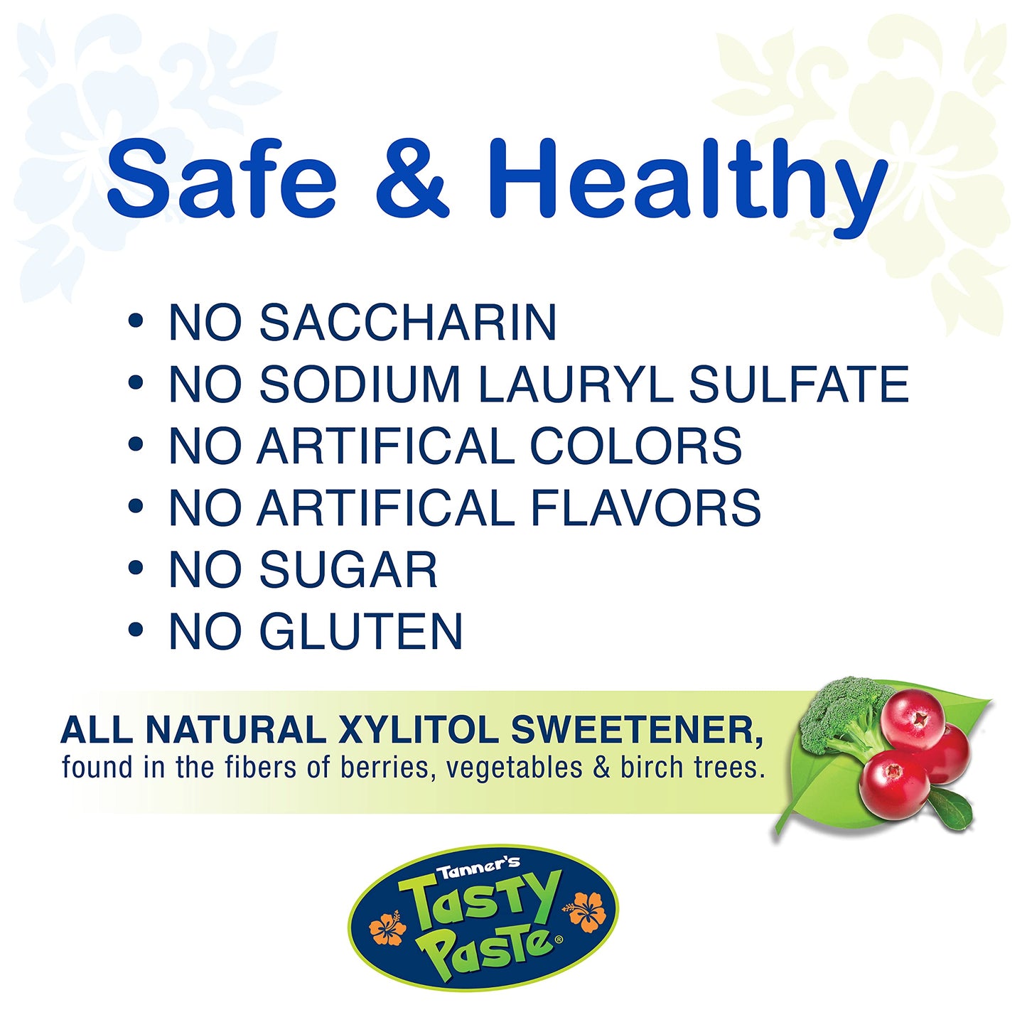 Tanner’s Tasty Paste Vanilla Bling - Anticavity Fluoride Kids Toothpaste, 4.2 oz