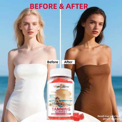 Tanning Gummies for Women – Daily Bronzing with Astaxanthin, Lycopene & L-Tyrosine (60 CT)