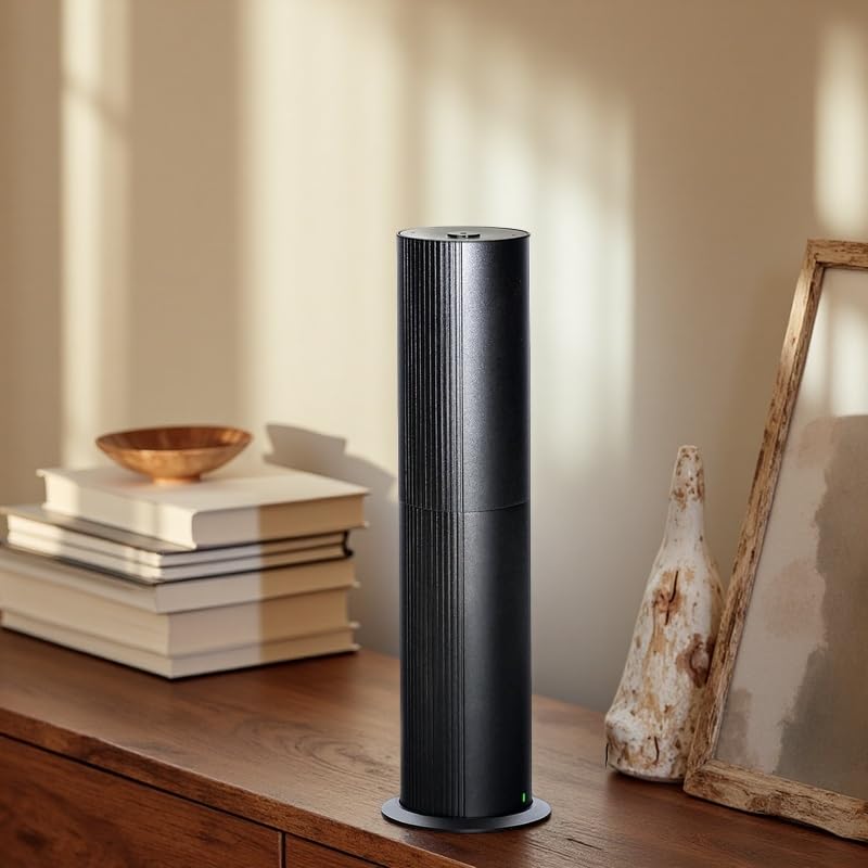 TANOXI Bluetooth Waterless Diffuser - 100ml, 2000 sq ft Coverage, App & Remote, Black