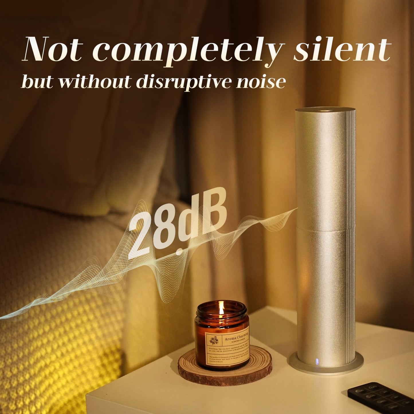 TANOXI Waterless Diffuser — App & Remote, Covers Up To 2000 sq ft, 100ml