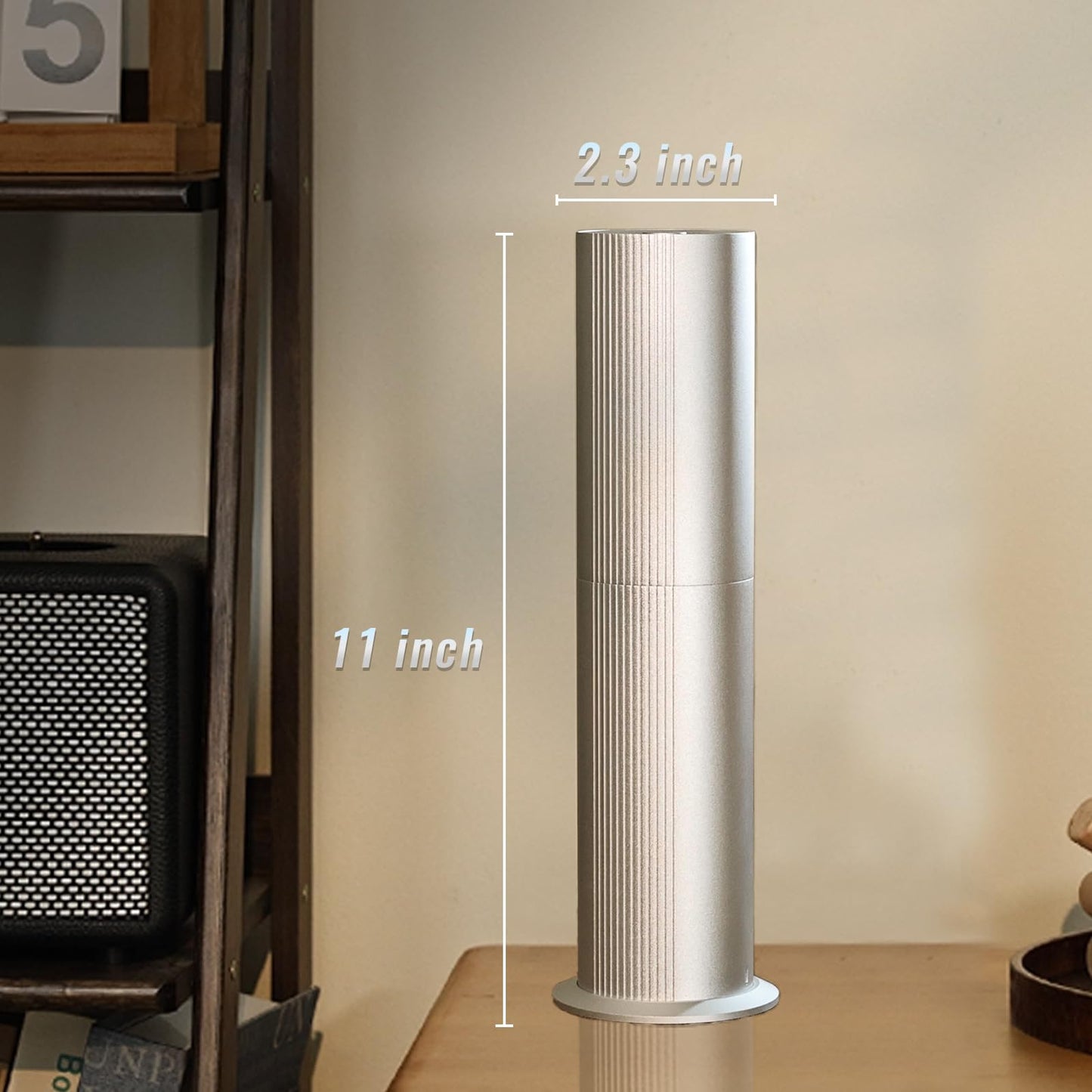 TANOXI Waterless Essential Oil Diffuser — 2000 sq ft Coverage, App + Remote, 100ml, Silver & Gold