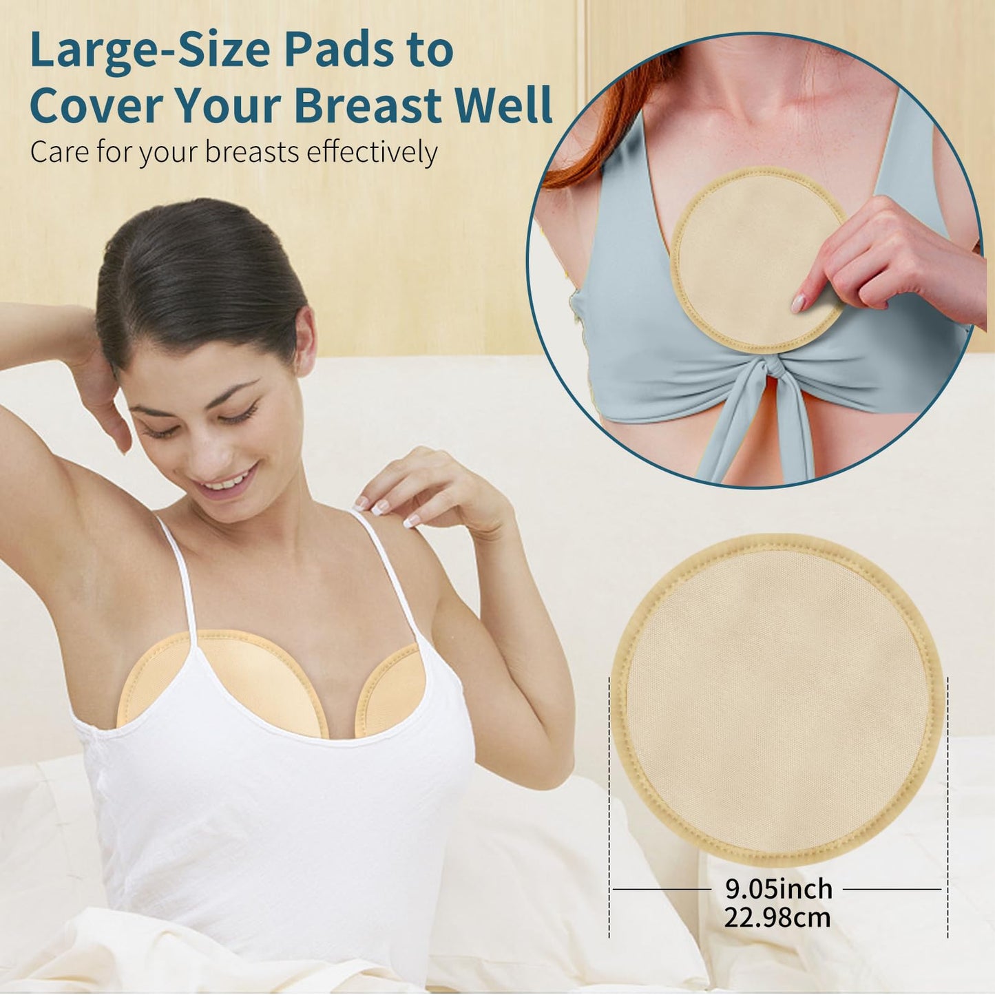 Taoscare Castor Oil Pack 4 Pack for Women – Reusable Organic Cotton Knee & Chest Wraps