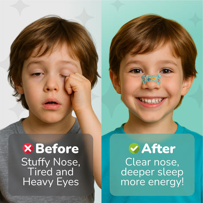 TapeGeeks Nasal Strips for Kids – Gentle, Drug-Free Nasal Strips for Ages 5+