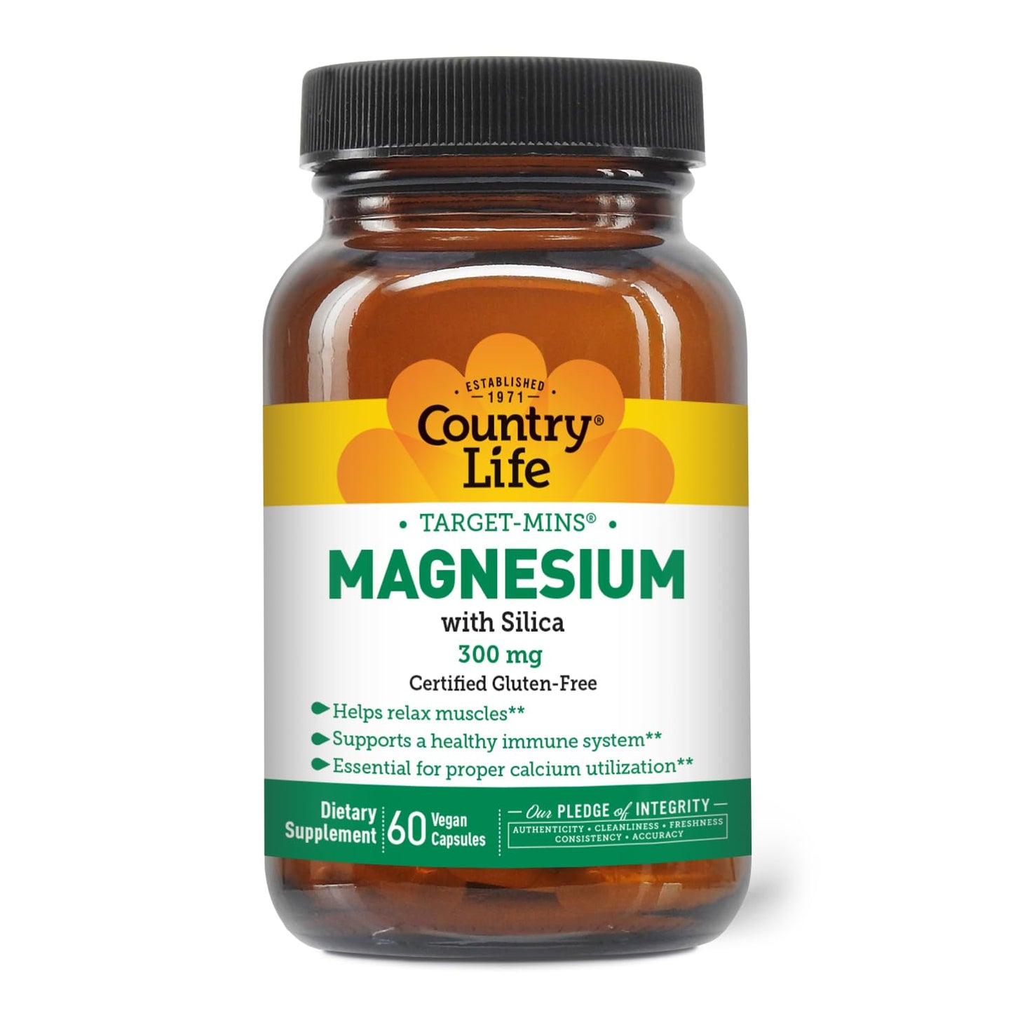 Target-Mins Magnesium with Silica 300mg – 60 Vegan Capsules | Gluten Free & Vegan Certified