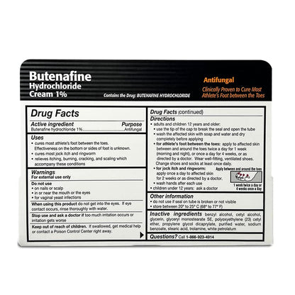 TARO Butenafine 1% AntiFungal Cream – Targeted Athlete’s Foot Between Toes
