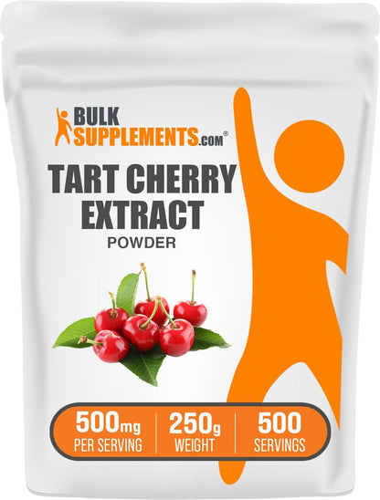 BulkSupplements Tart Cherry Extract Powder - 250g (8.8 oz) - 500 mg per Serving