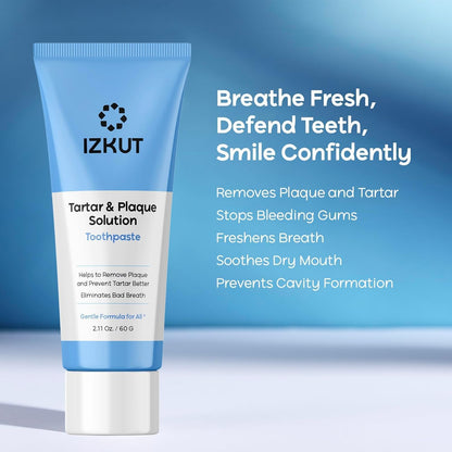 Plaque & Tartar Remover Toothpaste - Deep Clean, Tartar Control, Mint - 2 Pack