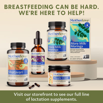 Motherlove More Milk Special Blend Lactation Supplement (60 Liquid Caps) - Goat's Rue, Organic Herbs | Vegan, Non-GMO, Kosher, Soy-Free
