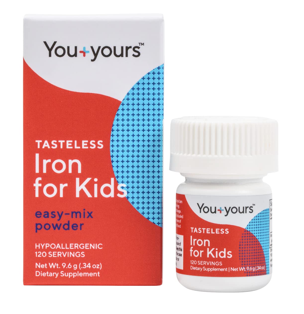 Tasteless Iron for Kids & Toddlers – 4-Month Supply – No Sweeteners, Flavors or Preservatives