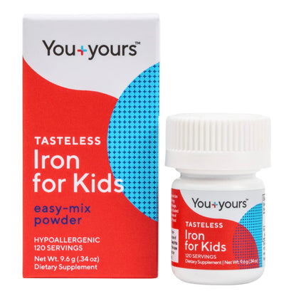 Tasteless Iron for Kids & Toddlers – 4-Month Supply – No Sweeteners, Flavors or Preservatives