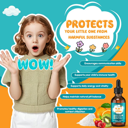 Tatavonix Zeolite Detox Drops for Kids & Adults – Strawberry, 60ml | Gut, Immune & Energy Support