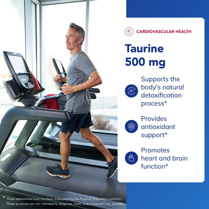 Pure Encapsulations Taurine 500 mg | Amino Acid Supplement for Heart, Brain & Eyes | 60 Capsules