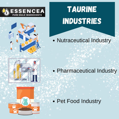 Essencea Taurine Powder 2 lb – 100% Taurine Pure Bulk