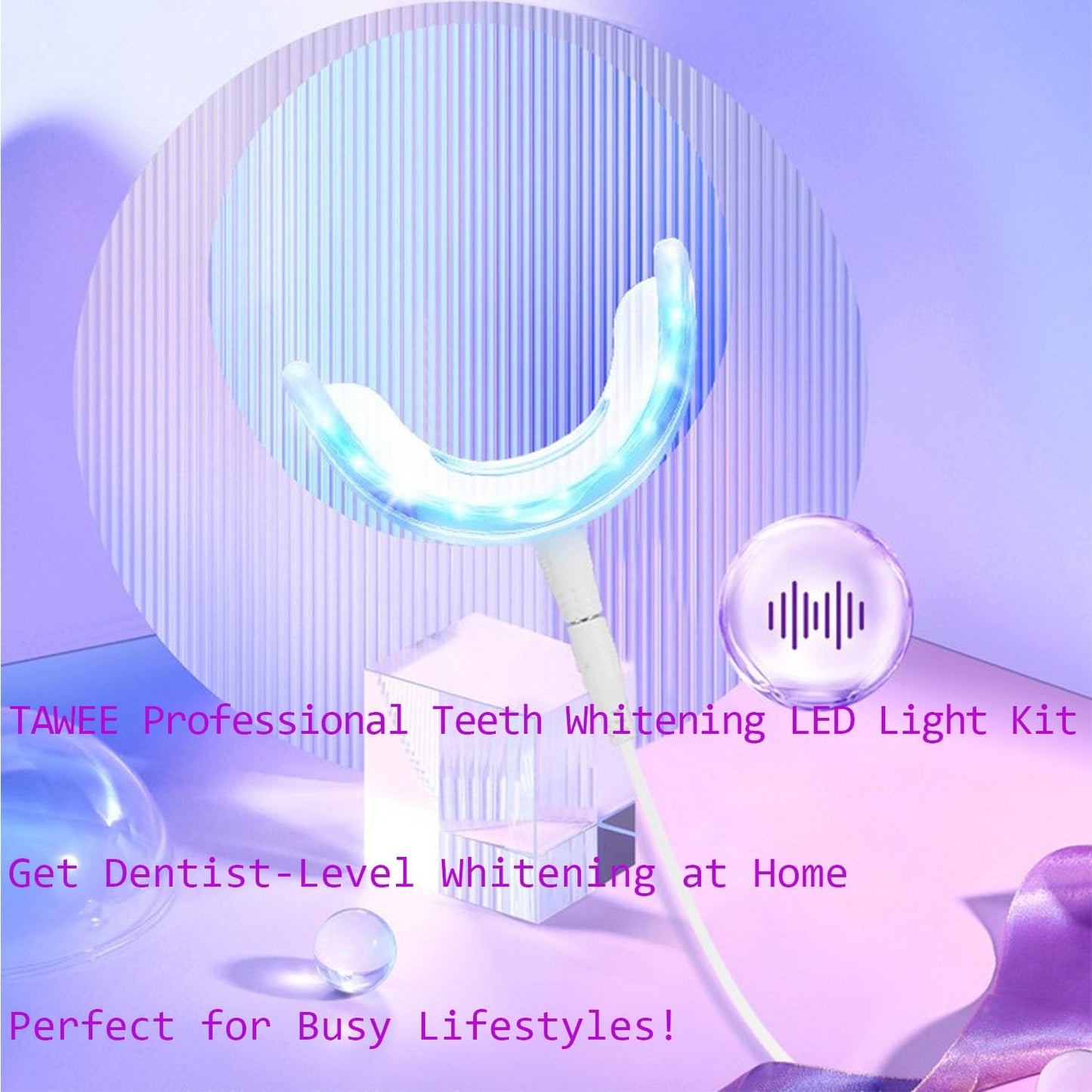 TAWEE Teeth Whitening Kit – Safe for Sensitive Teeth & Enamel, 16x Blue LED Light