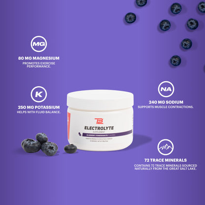 TB12 Electrolyte Powder Blueberry Pomegranate – Mineral-Rich Hydration