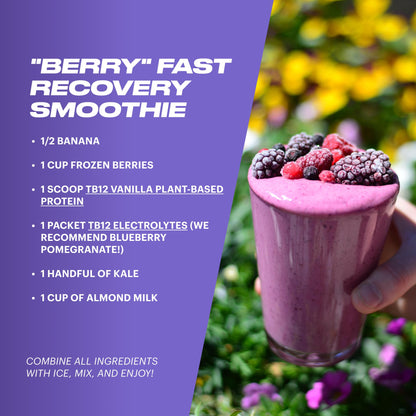 TB12 Electrolyte Powder Blueberry Pomegranate – Mineral-Rich Hydration