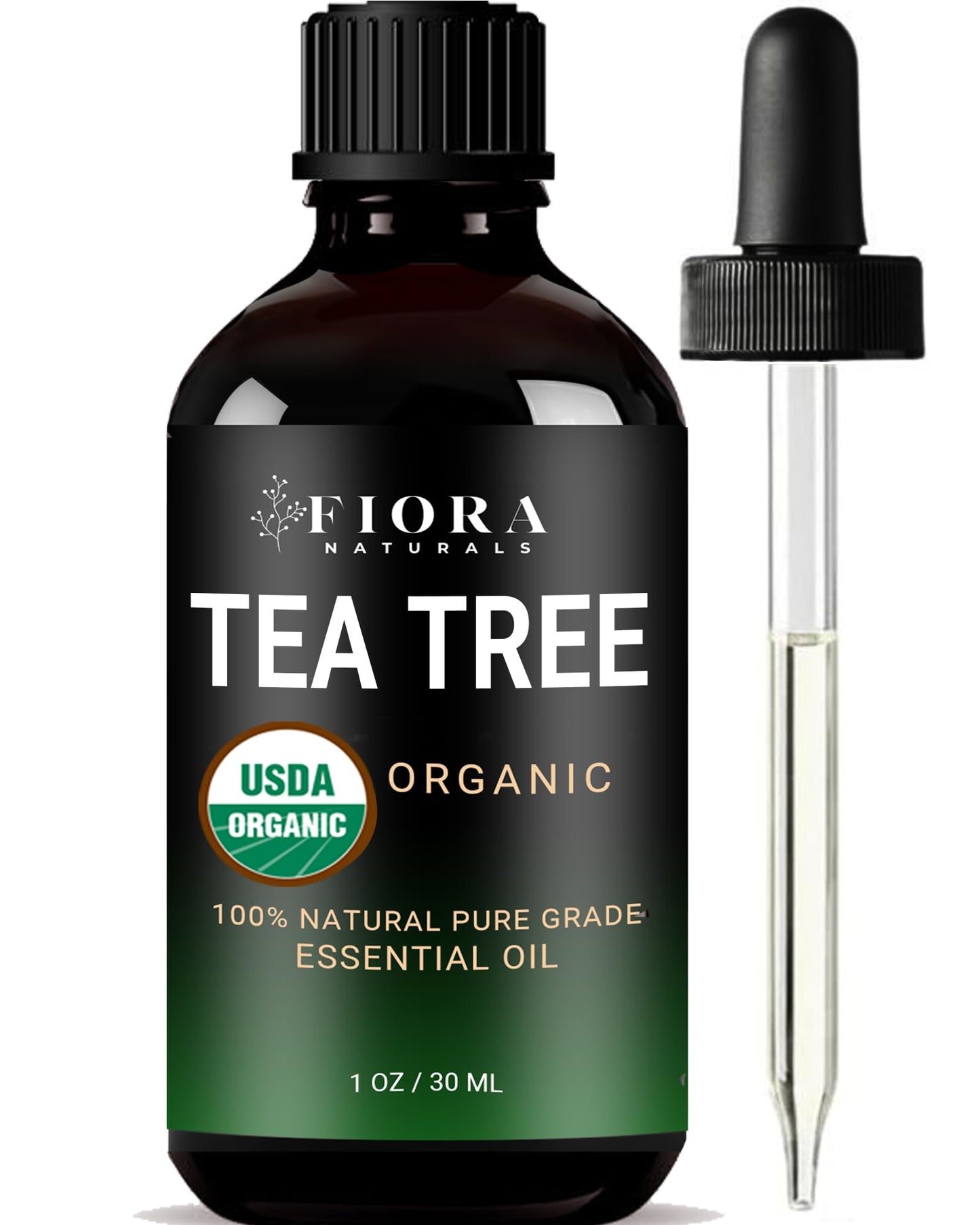 Tea Tree Oil 100% Pure Organic Essential Oil – Fiora Naturals, 1 fl oz