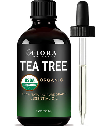 Tea Tree Oil 100% Pure Organic Essential Oil – Fiora Naturals, 1 fl oz