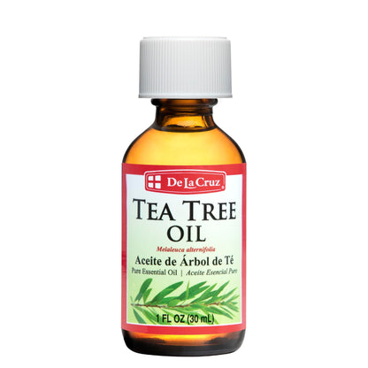 De La Cruz 100% Pure Tea Tree Essential Oil from Australia - Steam Distilled for Aromatherapy - 1 FL OZ (30 mL)