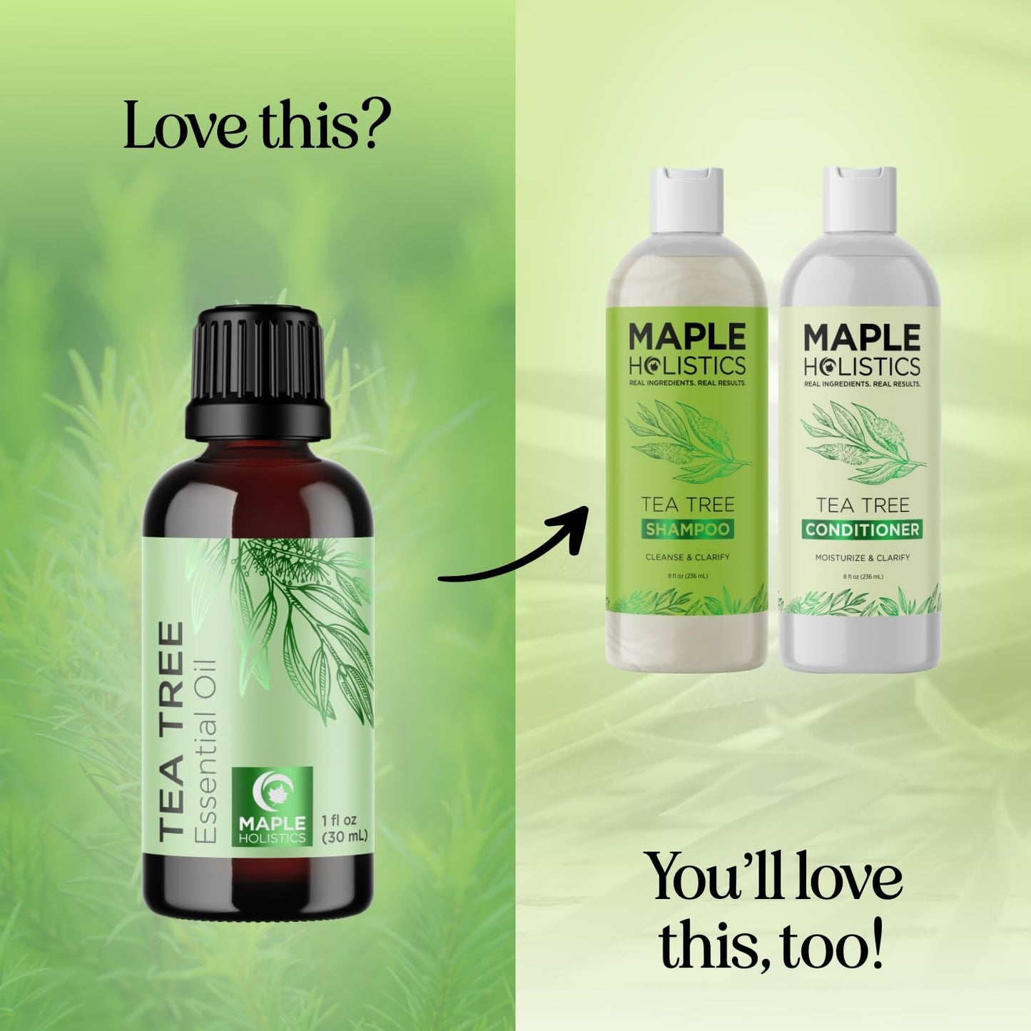 Pure Tea Tree Oil for Hair, Skin & Nails – 100% Pure, Undiluted (1 Fl Oz)
