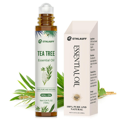 Tea Tree Oil Roll On - 100% Pure Tea Tree Essential Oil for Skin | Premium Aromatherapy