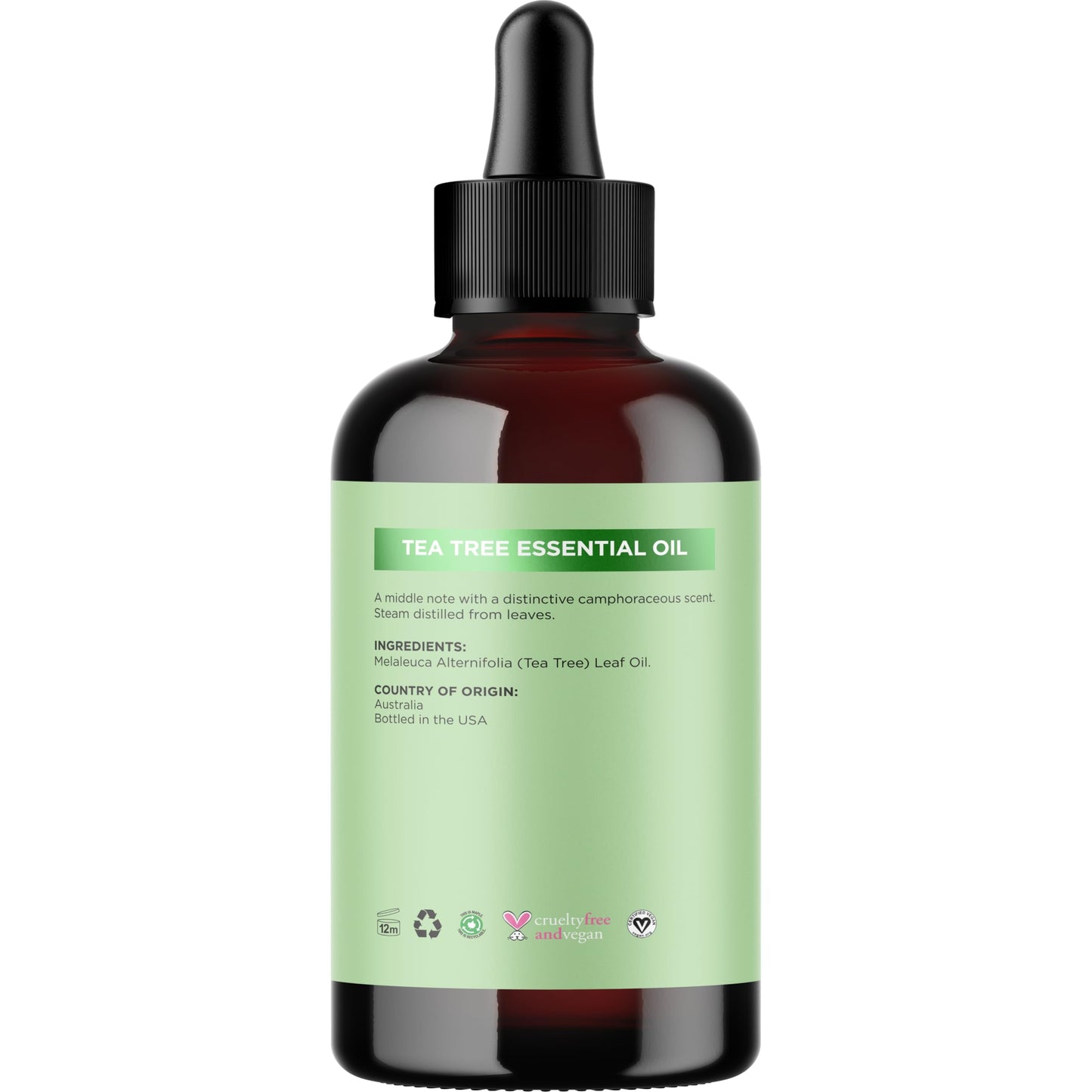 Pure Tea Tree Oil 4 oz – 100% Pure & Undiluted (Hair, Skin & Nails)