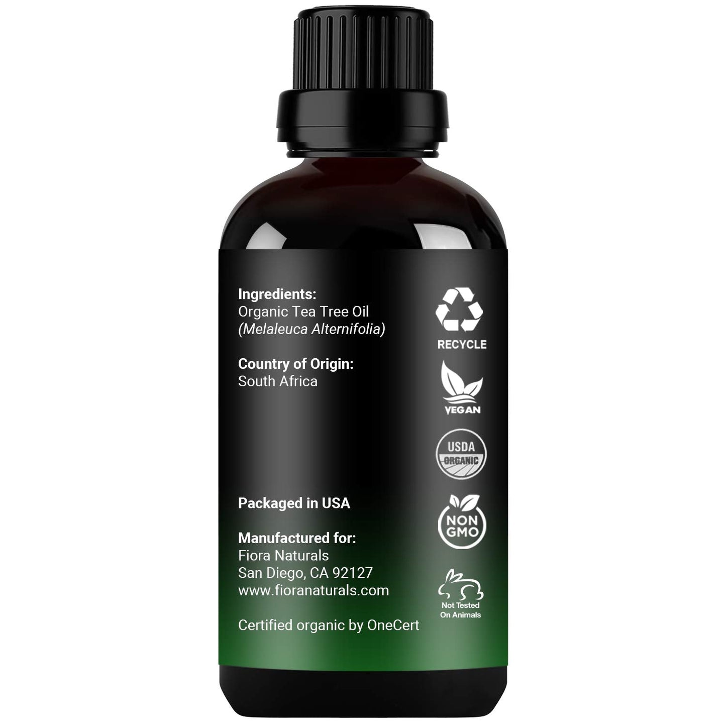 Tea Tree Oil 100% Pure Organic Essential Oil – Fiora Naturals, 1 fl oz