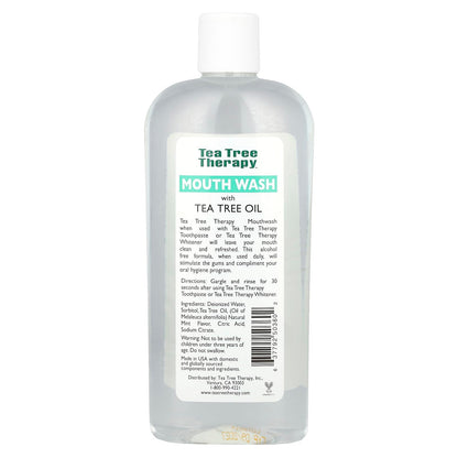 Tea Tree Therapy Mouthwash, 12 Ounce – Alcohol Free, Daily Use, No Preservatives