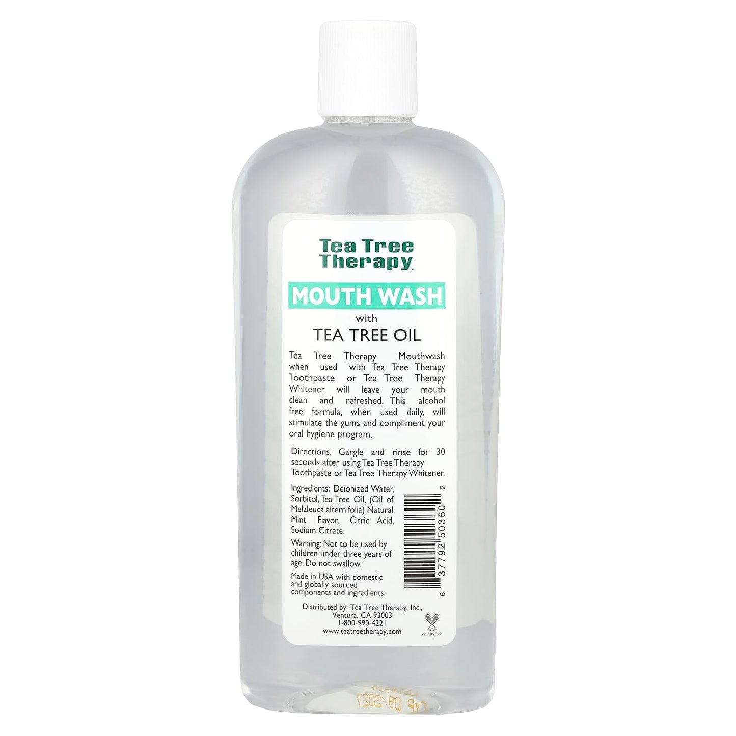 Tea Tree Therapy Mouthwash Alcohol Free 12 oz - 3 Pack