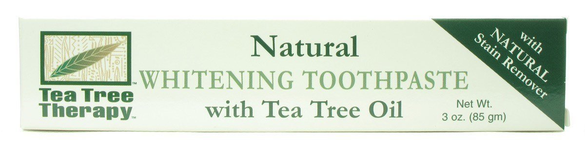 Tea Tree Therapy Natural Whitening Toothpaste 3 oz – 3 Pack