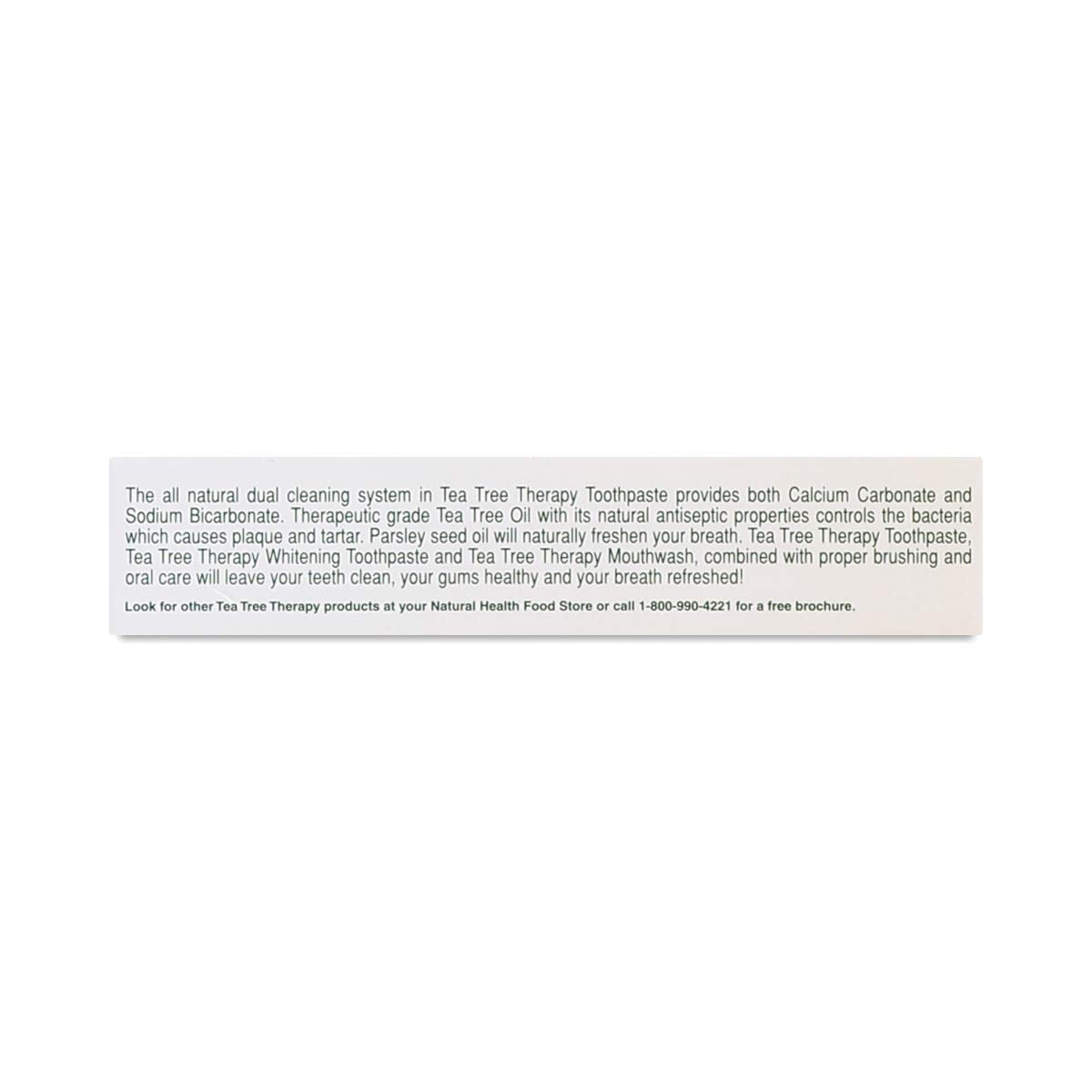 Tea Tree Therapy Toothpaste with Baking Soda 5 Oz – Pack of 2