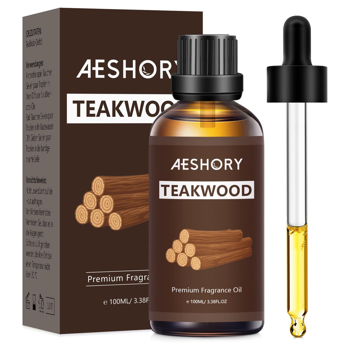 Teakwood Fragrance Oil 100ml | Aromatherapy Essential Oil for Diffusers, Massage, Soap & Candles