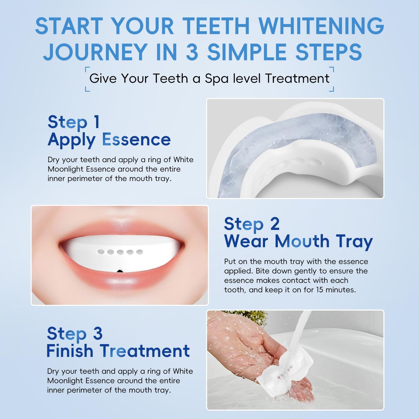 TEAWOO Teeth Whitening Gel – 60ml (2x30ml) | WhitePlus Edition + Mouth Tray