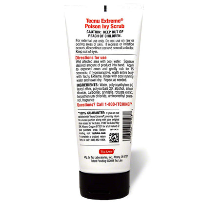 Tecnu Extreme Poison Ivy & Oak Scrub – Removes Urushiol Oils, 10 oz