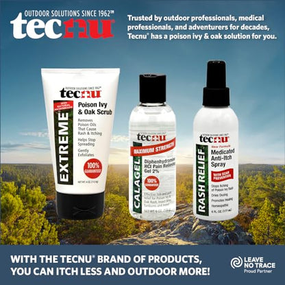 Tecnu Extreme Poison Ivy and Oak Scrub – Remove Urushiol Oils, Ease Rash & Itching | 4 oz