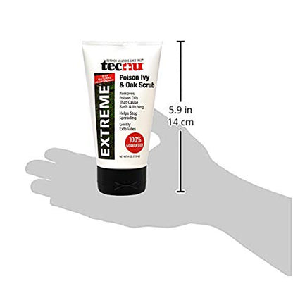 Tecnu Extreme Poison Ivy and Oak Scrub – Remove Urushiol Oils, Ease Rash & Itching | 4 oz