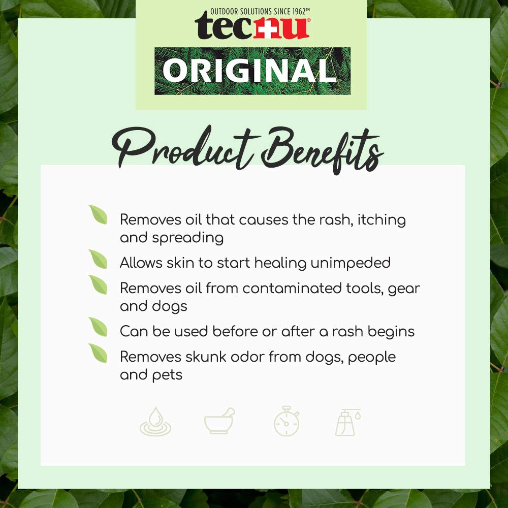 Tecnu Original Poison Oak & Ivy Outdoor Skin Cleanser – 12 fl oz | First Step in Rash Care