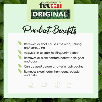 Tecnu Original Poison Oak & Ivy Outdoor Skin Cleanser – 12 fl oz | First Step in Rash Care