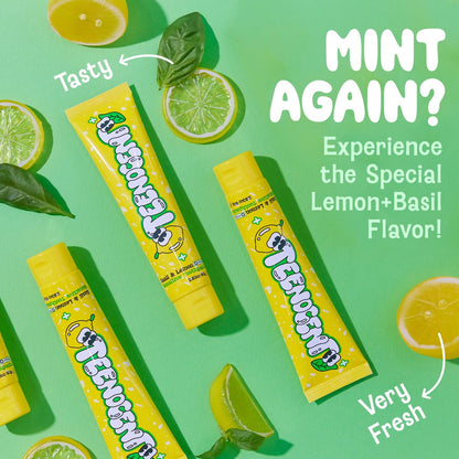 TEENOCENT Nano Hydroxyapatite Sensitive Toothpaste – Basil & Lemon Flavor, Fluoride Free