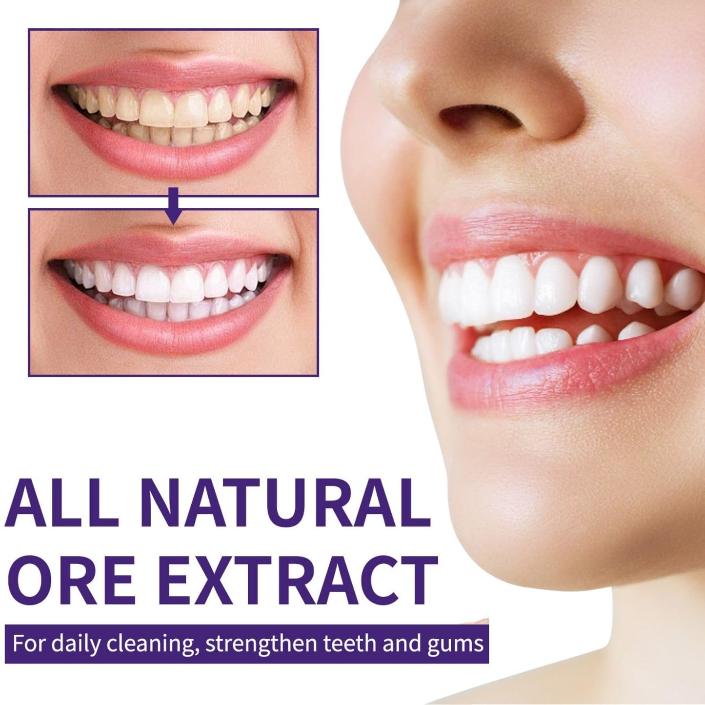 2Pcs Teeth Mineral Powder – Mineral Tooth Powder | Freshen Breath, No Sensitivity